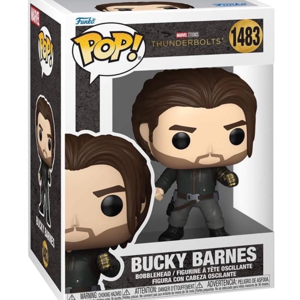 Marvel Bucky Barnes Collectible Figure with Black and Brown Details